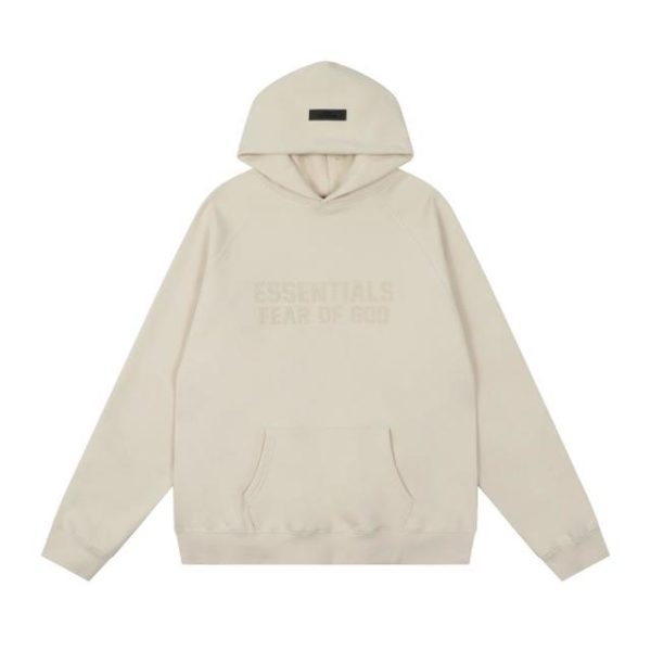 Essentials Fear of God Multi-thread Cream White Hoodie