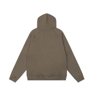 Essentials Fear of God Multi-thread flocked Brown Hoodie