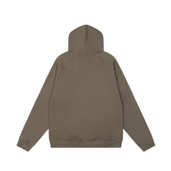 Essentials Fear of God Multi-thread flocked Brown Hoodie