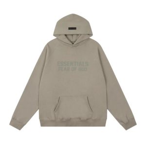 Essentials Fear of God Multi-thread Light Brown Hoodie