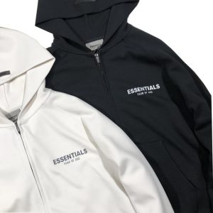 Essentials Fear of God Zip-up Oversized Hoodie