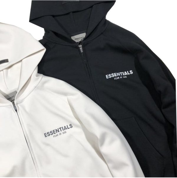 Essentials Fear of God Zip-up Oversized Hoodie