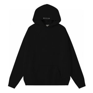 Fear of God Essentials Classic Fleece Reflective Hoodie black