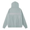 Fear of God Essentials Classic Fleece Reflective Hoodie Green