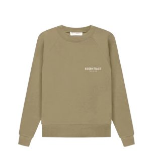 Essentials Fear of God Crewneck Sweatshirt Oak