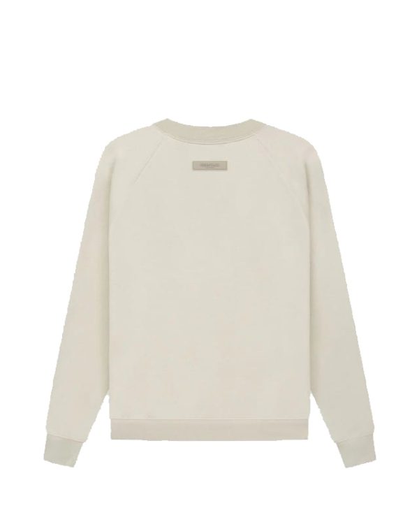Essentials 1977 Flocked Round Neck Sweatshirt Wheat