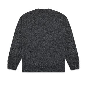 Essentials Classic Round Neck Sweater Charcoal Gray
