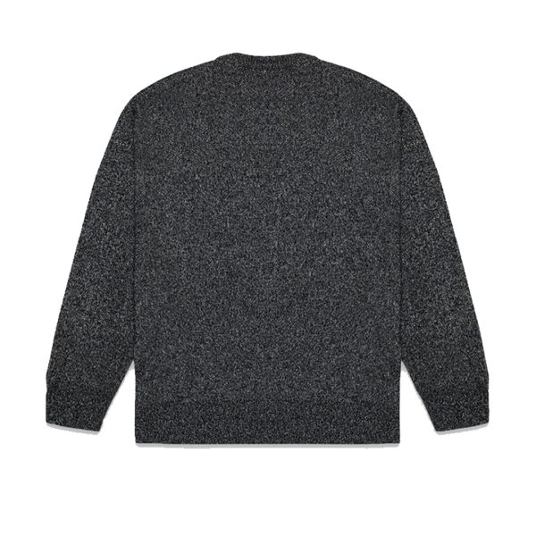 Essentials Classic Round Neck Sweater Charcoal Gray