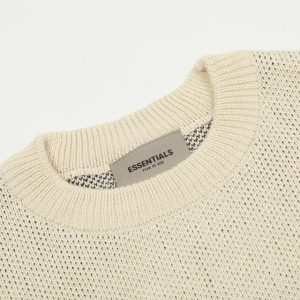 Essentials Classic Round Neck Sweater Apricot