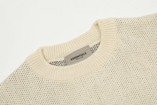 Essentials Classic Round Neck Sweater Apricot