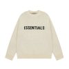 Essentials Classic Round Neck Sweater Apricot