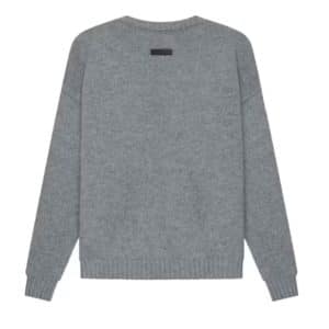Essentials Overlapped Gray Sweater