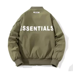 Essentials Bomber Baseball Jacket Green