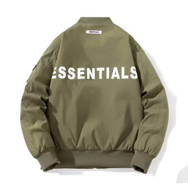 Essentials Bomber Baseball Jacket Green