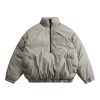 Essentials Fear of God Half Zip Jacket Gray