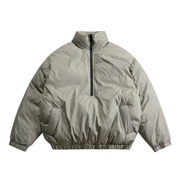 Essentials Fear of God Half Zip Jacket Gray