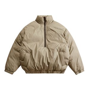 Essentials Fear of God Half Zip Jacket Khaki