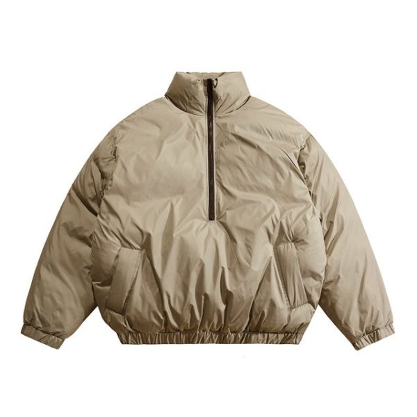Essentials Fear of God Half Zip Jacket Khaki