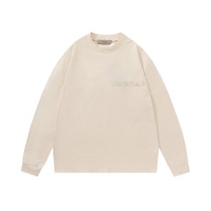 Essentials Casual Round Neck Sweatshirt Egg Shell White