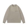 Essentials Casual Round Neck Sweatshirt Smokey Gray