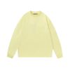 Essentials Casual Round Neck Sweatshirt Yellow