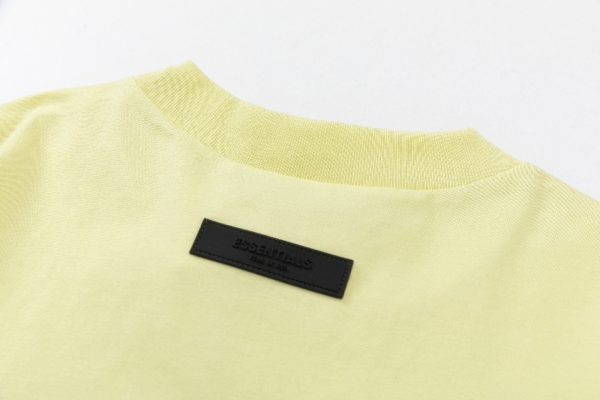 Essentials Casual Round Neck Sweatshirt Yellow - Image 2
