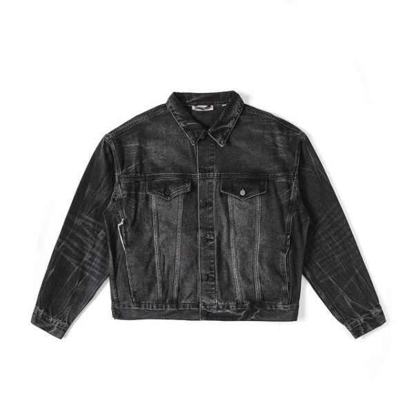 Fear of God Essentials Black Denim Jacket