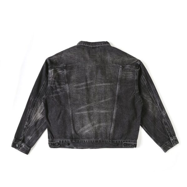 Fear of God Essentials Black Denim Jacket