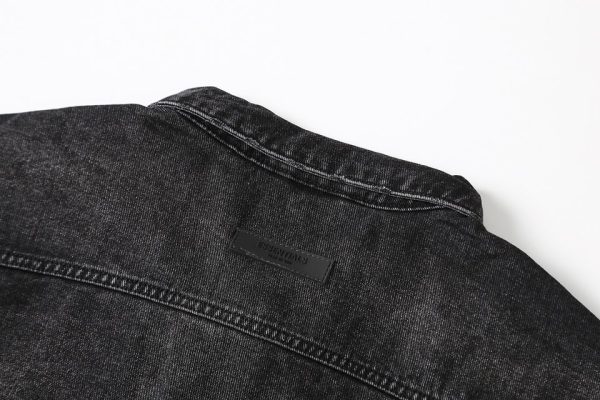 Fear of God Essentials Black Denim Jacket