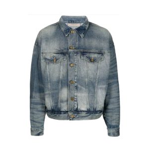 Fear of God Essentials Blue Denim Jacket