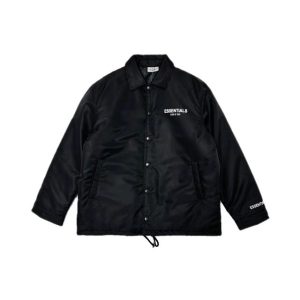 Fear of God Essentials Coach Jacket Jet Black