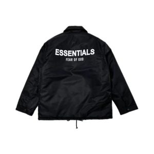 Fear of God Essentials Coach Jacket Jet Black