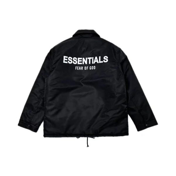 Fear of God Essentials Coach Jacket Jet Black