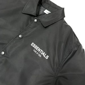 Fear of God Essentials Coach Jacket Jet Black
