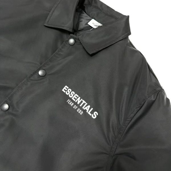 Fear of God Essentials Coach Jacket Jet Black