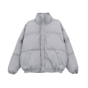 Fear of God Essentials Puffer Jacket Light Gray