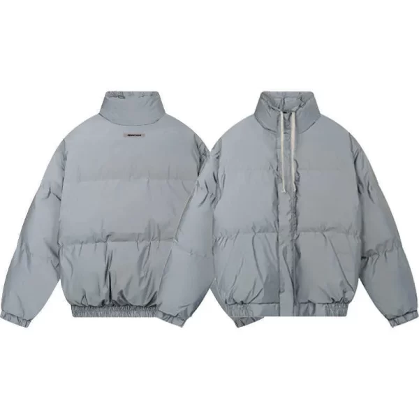 Fear of God Essentials Puffer Jacket Light Gray