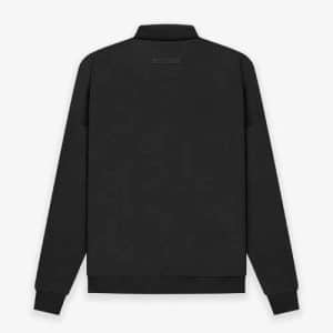 Fear of God Essentials Long Sleeve Polo Sweatshirt Black