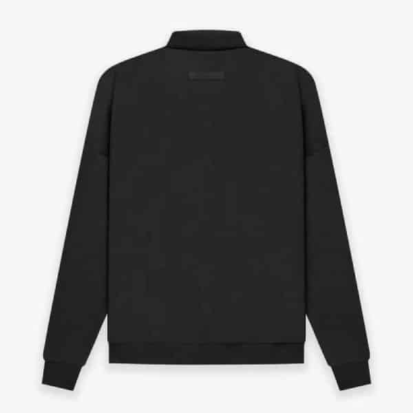 Fear of God Essentials Long Sleeve Polo Sweatshirt Black
