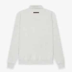 Fear of God Essentials Long Sleeve Polo Sweatshirt Gray