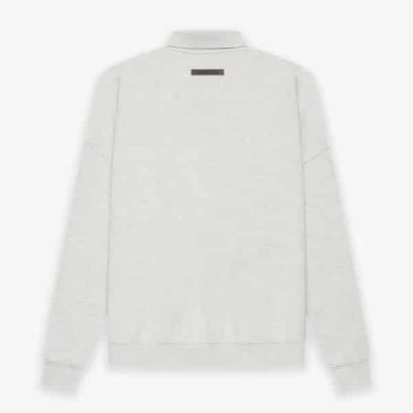 Fear of God Essentials Long Sleeve Polo Sweatshirt Gray