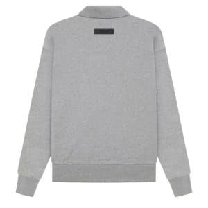 Essentials Fear of God Long Sleeve Polo Sweatshirt Dark Oatmeal