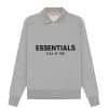 Essentials Fear of God Long Sleeve Polo Sweatshirt Dark Oatmeal